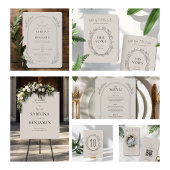 Minimalistischer christlicher Hochzeitssitzplan Poster