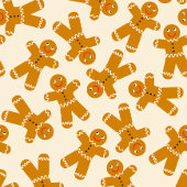 Gingerbrot Cookies auf schwarz Pappteller