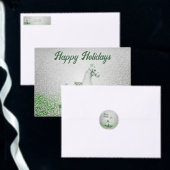 White Rocking Horse Green Weihnachtsfeiertag Großer Weihnachtsstrumpf