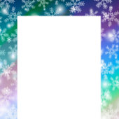 Modern farbenfroh Snowflake Winterweihnachtsfest P Einladung