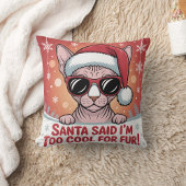 Cool Sphynx Cat Christmas Santa Design Adressaufkleber