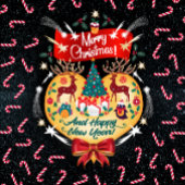 Weihnachtskanäle Rechteckiger Pappuntersetzer