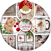 Snowy Winter Kardinals Winterberge Weihnachten | W Fleecedecke