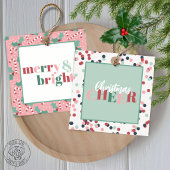 Fröhliche Weihnachtsbaumkarte Magnet