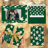 Gingerbread Star Christmas Pattern Geschenkpapier