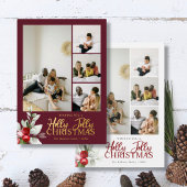 Foto-Collage Beeremuster Grün Polyester Weihnachtsbaumdecke