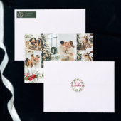 Red Christmas Party Calligraphy Elegant Folieneinladung