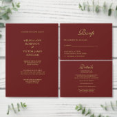 Double-side-Programm Weihnachtskarte Programm (Personalisiere diese Kollektion eines unabhängigen Creators.)