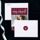 Rustic Green Kariert Patterns Weihnachten Große Geschenktüte (Personalisiere diese Kollektion eines unabhängigen Creators.)