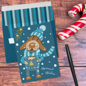 Festlich blaue Streifen Muster Tischläufer