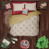 Red & Gold Watercolor FOTO Frohe Weihnachten Ornament