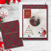 Christmas Red Plaid Geschirrtuch