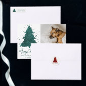 Klassischer Weihnachtsbaum | Festival Rich Crimson Ofenhandschuh & Topflappen-Set