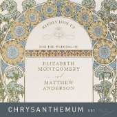 Hochzeit RSVP Einfügen Vintager Jugendstil von Muc Einladung