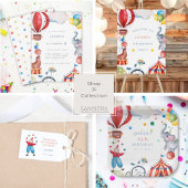 Circus Karneval Klassischer Rundsticker Runder Aufkleber