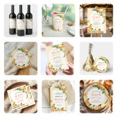 Haupt-Squeeze-Citrus-Brautparty Runder Aufkleber