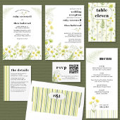 Citrus Wildflower Wedding Seating Chart Table Card Einladung