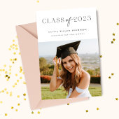 Einfache Ankündigung von Foto Abschluss Blue 2023