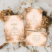 Classic Autumn Garden Wedding Einladung