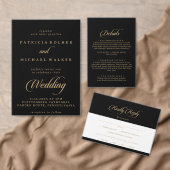 Klassische schwarze und goldene Kalligrafie gefalt Programm (Personalisiere diese Kollektion eines unabhängigen Creators.)