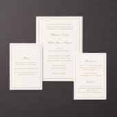 Classic Ivory and Gold Timeless Wedding (Personalisiere diese Kollektion eines unabhängigen Creators.)
