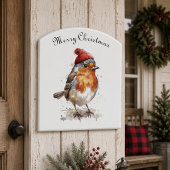 Weihnachts Red Robin individuell anpassbar Magnet