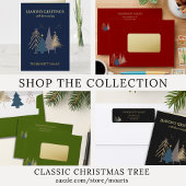 Classic Christmas Tree Ivory Geschenkpapier