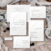 Details zum Ivory Classic Elegant-Kalligraphie-Mon Begleitkarte