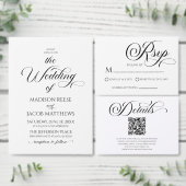 Klassische Elegante Script Minimalistisch Wedding Save The Date (Personalisiere diese Kollektion eines unabhängigen Creators.)