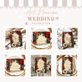 Klassische florale Hochzeit Jugendstil Save The Date