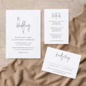 Classic Black and White Modern Wedding (Personalisiere diese Kollektion eines unabhängigen Creators.)