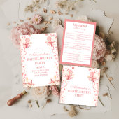 Classic Pickleball Garden Bachelorette Party Runder Aufkleber