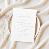 Klassische Script-Elegance Hochzeitsfeier Fächer