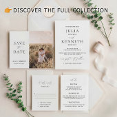 Klassische Schwarz-weiße Hochzeitskarte