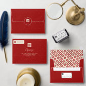 Square Double Happiness Classic Chinese Wedding Krawatte (Personalisiere diese Kollektion eines unabhängigen Creators.)
