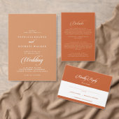 Klassische Terrakotta-Kalligrafie-Weihnachtskarten Serviette (Personalisiere diese Kollektion eines unabhängigen Creators.)