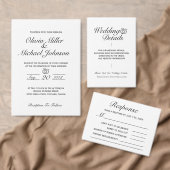 Klassische Skripttypkarte Save the Date (Personalisiere diese Kollektion eines unabhängigen Creators.)