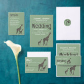 Safari Giraffe Rücksendeadresse Permastempel (Personalisiere diese Kollektion eines unabhängigen Creators.)