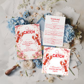 Coastal Catch Vintage Bachelorette Party Einladung