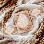 Coffee Theme Bridal Shower Einladung