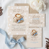 Kaffee-Farben Süße Babyparty Tischnummer