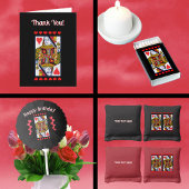 Extravagante Herzqueen Playing Card Glas