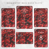 Romantische rote Rose | Florale elegante anpassbar Programm