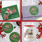 Alt modischer Santa Candy Zug Silbernes Ornament