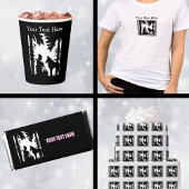 Birthday Black Silhouette Red Riding Hood Wolf Einladung