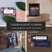 Colorful Boho Floral Bouquets - Name Notizblock