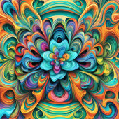 Blume Boho Geschenkpapier