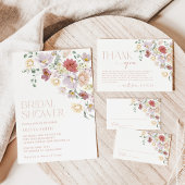 Farbige Blume, Wildblumen, Boho, Brautparty Acrylschild