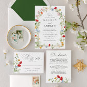 Farbenfrohe Garten Florale Bogenhochzeit Save The Date
