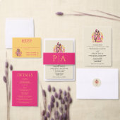 Farbpaar aus Indien Save The Date (Personalisiere diese Kollektion eines unabhängigen Creators.)